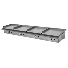 Plancha gas cuádruple 40x4 acero laminado