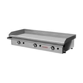 Plancha gas 100 cromo duro 15 mm con 3 válvulas