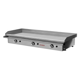 Plancha gas 100 cromo duro 15 mm con 3 válvulas
