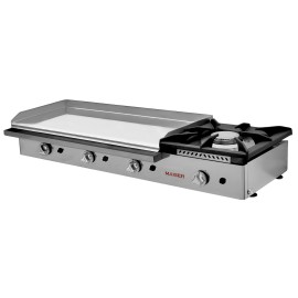 plancha a gas 80 de cromo duro con fogón