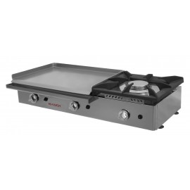 plancha a gas 60 de acero laminado con fogón