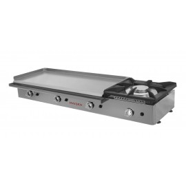 plancha a gas 100 de acero laminado con fogón