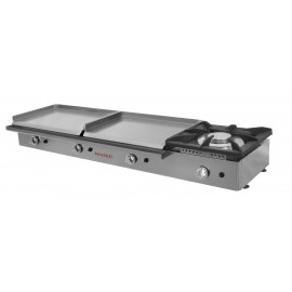 plancha a gas 80 de acero laminado con fogón